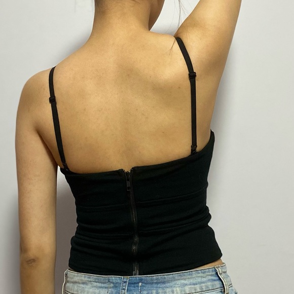 Black bustier corset top Talula Aritzia - Picture 3 of 6